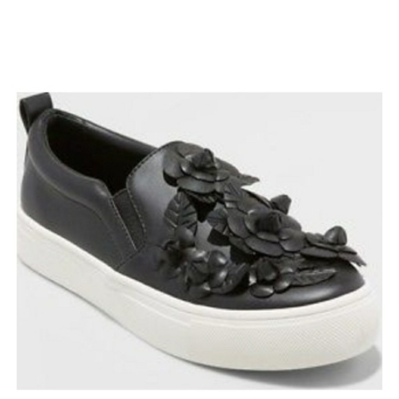 a new day Shoes - A New Day Flower Embellished Sneaks